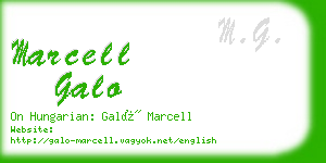 marcell galo business card